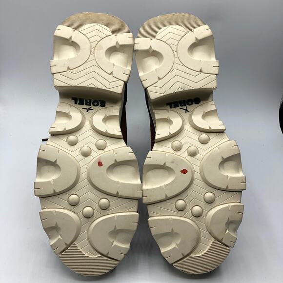 Sorel Brex Lug Sole Lace-Up Boots Wrap Red & Black Size US 7 - Picture 9 of 9